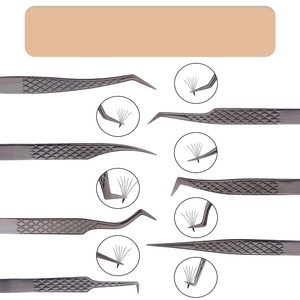 ชุดเครื่องมือผ่าตัด BAFA SURGICAL INSTRUMENTS รุ่น BSI-ET-364  แหนบดึงขนคิ้ว 7 ชิ้น ป้องกันไฟฟ้าสถิต ปลายตรง แม่นยำ น้ำหนักเบา ทนทาน สำหรับการผ่าตัด - Product Image 1