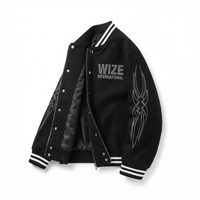 Vestes universitaires personnalisées avec strass et détails en pierres scintillantes, qualité supérieure, design élégant pour la vente en gros de vestes pour hommes