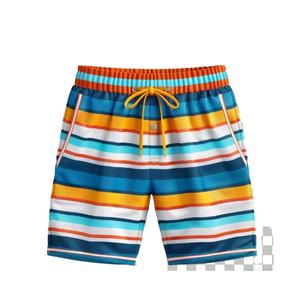 กางเกงขาสั้นกีฬาเอวยางยืดปรับได้สำหรับทุกเพศ เอวสูง น้ำหนักเบา สวมใส่สบาย ระบายอากาศได้ดี แห้งเร็ว ผลิตจากผ้าโพลีเอสเตอร์ผสมคอตตอน ทอแบบนิตติ้ง ไซส์พลัส - Product Image 2