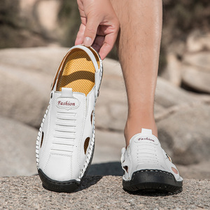 2026 New Men's Comfort Soft Leather Non-Slip Slip-On Casual Hollow <b>Shoes</b> <b>for</b> <b>Elderly</b> - Product Image 5