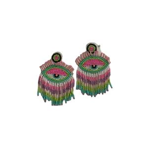 Pendientes de cuentas bordadas, pendientes personalizados con múltiples cuentas, joyería festiva para mujer al mejor precio, pendientes de cuentas - Product Image 1