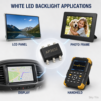 Stock AP3032KTR-G1 Circuit intégré convertisseur élévateur LED blanc, pilote de rétroéclairage à gradation PWM 1 MHz, 2,7 V à 9 V, SOT23-6, puce PMIC