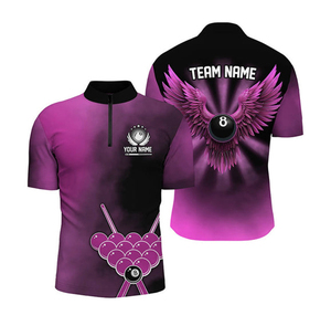 เสื้อกีฬาคุณภาพสูงแบบสั่งทำพิเศษ 8 บอล คัทเวิร์ซซิป - Product Image 1