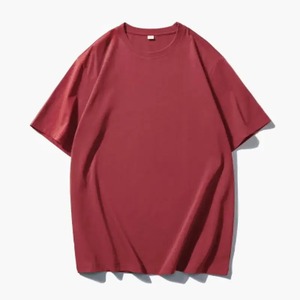 Camiseta unisex de punto oversize con hombros caídos, manga corta, informal, de algodón, estilo streetwear. - Product Image 2