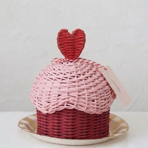 Captivating Rattan Cupcake <b>Box</b> Wicker Sweet Treat Holder Decorative <b>Gift</b> Basket For Garangao <b>Eid</b> Mubarak Festive Celebrations - Product Image 1