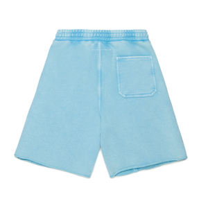 Shorts pour garçons en coton extensible pour un ajustement confortable et décontracté, service OEM, conception avec logo personnalisé et couleur unie - Product Image 6