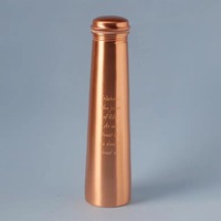 Juego de Vasos de Cobre para Beber Ayurvédico con Jarra de Cobre Martillado de 250 ml, Vaso Hermético, Apto para Lavavajillas y Microondas