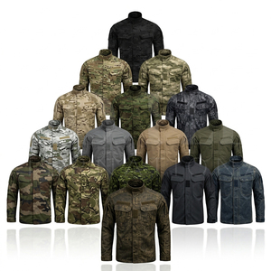 Classic Oversized Custom Camouflage Design Cotton <b>Heavy</b> <b>Duty</b> Jacket <b>Stand</b> Collar Front Pockets Cotton Material Whole Sale Jacket - Product Image 1