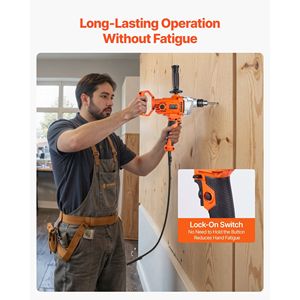 Trapano Elettrico a Filo da 1/2 Pollice con Miscelatore, 0-850 RPM, 5.4A, con Impugnatura a D, Set di Trapani Miscelatori - Product Image 5