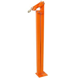 Extracteur de poteaux en T robuste de 36 po avec chaîne de levage de 47 po et treuils électriques, couleur orange - Product Image 2