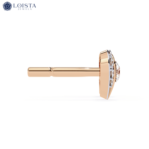 Boucles d'oreilles en diamant cultivé en laboratoire IGI, boucles d'oreilles personnalisées en diamant, or 14K/18K/blanc, or rose, boucles d'oreilles en diamant cultivé en laboratoire - Product Image 2