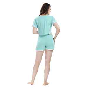 ชุดเซ็ตผู้หญิงแฟชั่นใหม่สำหรับฤดูร้อน น้ำหนักเบา แห้งเร็ว คุณภาพสูง ระบายอากาศได้ดี สีพื้น ผลิตตามแบบ OEM - Product Image 3