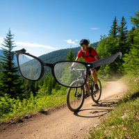 Gafas Inteligentes con Conducción Ósea, Audio de Oído Abierto, Resistentes al Agua IP67, Captura de Video 1080P, Marco de Titanio para Ciclismo y Running
