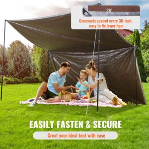 16x20 ft Waterproof Plastic Poly <b>Tarp</b> Cover 10 Mil Multi-Purpose Tear Resistant UV & Temperature Resistant Outdoor Tarpaulin WIT - Product Image 5