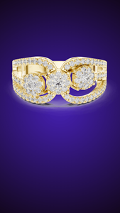 Montis Jewels 14K Moissanite/Cubic Zirconia / CVD Lab crecido 14K/18K/22K/925 Anillos de plata para damas - Product Image 5