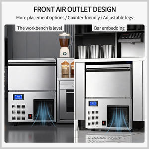 Máquina <span class=keywords><strong>de</strong></span> Hielo Profesional <span class=keywords><strong>de</strong></span> 55 kg/24 h para Uso Comercial, Máquina <span class=keywords><strong>de</strong></span> Hielo Cilíndrica Profesional para Cafeterías y Bares - Product Image 3