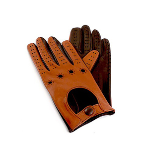 Gants de conduite unisexes en cuir véritable avec logo personnalisé, pour course automobile et cyclisme, compatibles écran tactile, respirants, antidérapants, style vintage - Product Image 1