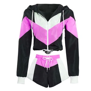 Wholesale High quality Men's Windbreaker Short Sets Windbreaker Shorts Set Men Nylon Custom Logo Men's Shorts Windbreaker Set - Product Image 2