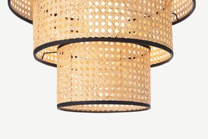 Lampe de plafond en bambou et rotin, choix populaire, luminaire suspendu naturel pour la décoration de villas et de complexes hôteliers - Product Image 3
