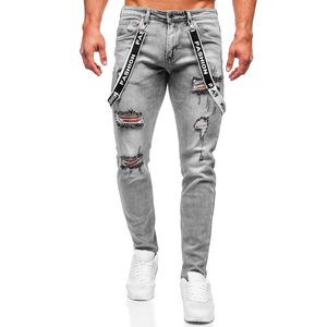 Jeans Clásicos de Pierna Recta para Hombre, Corte Relajado, Pantalones de Mezclilla Azul, Pantalones Casuales de Algodón de Alta Calidad para Hombre, Tallas Grandes, Venta al Por Mayor OEM - Product Image 2