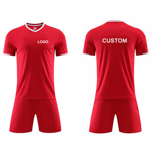 Últimos Conjuntos de Camisetas de Fútbol Personalizadas al por Mayor OEM para Hombre, Ligeras, Transpirables, de Secado Rápido, Poliéster, Nuevo Diseño, Uniforme de Fútbol - Product Image 2