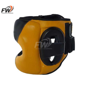Casco de Boxeo Wesing Personalizado, Protector de Cabeza de Cuero Rojo para Entrenamiento, Casco de Boxeo de Material PU, Protector de Cabeza de Goma para Kick Boxing - Product Image 4