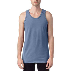 Débardeurs de sport sans manches personnalisés OEM pour hommes, grande taille, en coton respirant, style streetwear, col rond - Product Image 1