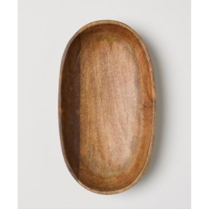 Assiette de service en bois au design minimaliste, forme irrégulière, couleur unie, vaisselle et assiettes artisanales au design minimaliste - Product Image 5