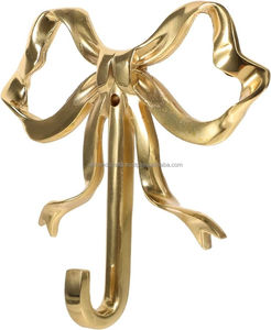 Unique And <b>Rustic</b> Floral Wall Hook Metal Double Hook For Coat And Clothing Storage - Product Image 3
