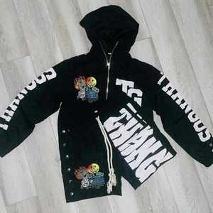 Ensemble de survêtement décontracté 2 pièces pour homme 2026 – 100 % coton respirant, écologique, avec sweat à capuche imprimé et pantalon de jogging pour l'hiver - Product Image 1