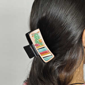 Nuevo Diseño 2026, Accesorio para el Cabello, Hecho a Mano con Cuero Genuino de Alta Calidad, Pinzas para el Cabello Multicolores para Mujer, a la Moda - Product Image 3
