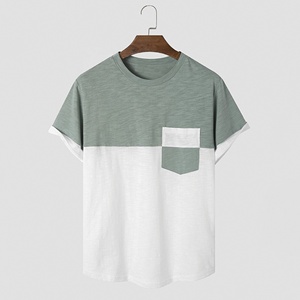 Camiseta de Manga Corta para Hombre, 100% Algodón Orgánico, Diseño Limpio, Transpirable, Duradera, Proveedor Mayorista Disponible - Product Image 1