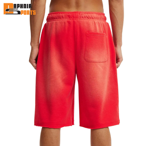 Pantalones Cortos de Algodón Grueso de Verano de Nuevo Diseño para Hombre, Estilo Vintage Lavado al Ácido, con Bajo Deshilachado y Efecto Desgastado por el Sol - Product Image 2