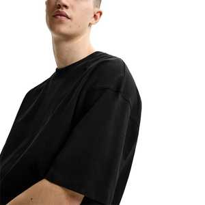 High Quality White Men's 100% Cotton Oversized Heavyweight T-Shirt 230g Silk Screen Printed Custom Design Anti-UV Streetwear - Product Image 2