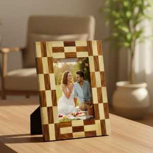 Cadre décoratif élégant en MDF avec incrustation d'os, finition artisanale artistique en résine et nacre - Product Image 6