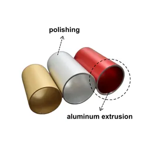 Extruded Aluminum Profile Seamless Tubes For Motorcycle