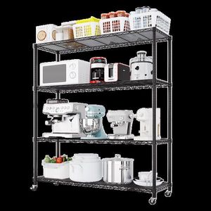 Scaffali Metallici Resistenti 117 cm L, Unità di Stoccaggio con Ruote Regolabili, Capacità 363 kg, Certificati NSF - Product Image 5