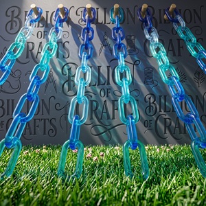 Chaîne de maillons en résine de qualité supérieure, art mural décoratif de qualité export pour la décoration intérieure moderne et les espaces de luxe - Product Image 6