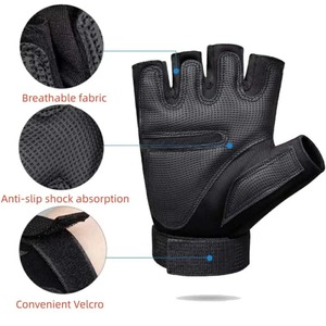 Gants de fitness demi-doigts pour hommes, respirants et ventilés, pour la musculation, l'exercice, le sport et le cyclisme – Vente en gros - Product Image 4