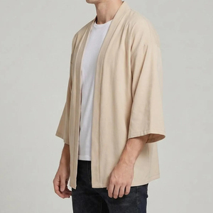 <b>Men's</b> <b>Kimono</b> <b>Jacket</b> Loose Fit Stylish Fashion Streetwear Comfortable <b>Kimono</b> <b>Jacket</b> for Online Sale - Product Image 2