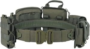 Outdoor Tactical <b>Belt</b> with Pouches Adjustable Utility Waist <b>Belt</b> for Hiking Camping <b>Work</b> Gear - Product Image 3
