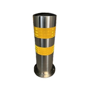 Bolardos de Seguridad Fijos, Postes de Acero Inoxidable para Estacionamiento, Púas Reflectantes para Carreteras, Barrera de Seguridad Vial para Exteriores a Bajo Precio - Product Image 1