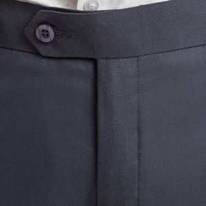 กางเกงสูทผ้าฝ้ายแท้ 100% สีพื้น ตัดเย็บตามสั่ง พร้อมปักโลโก้ กางเกงลำลองทรงเข้ารูปสำหรับผู้ชาย กางเกงชิโน่ผู้ชาย รับผลิตแบบ OEM ODM - Product Image 2