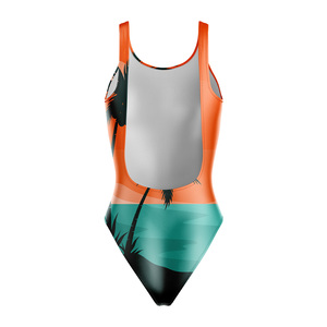 Maillot de bain une pièce pour filles, imprimé mignon, protection solaire UPF 50+, vêtements de bain pour enfants, vente en gros, fournisseur OEM de vêtements de plage - Product Image 3