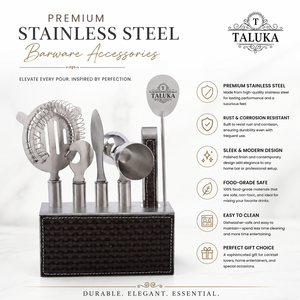 Juego de Herramientas de Bar Profesional de Acero Inoxidable de 7 Piezas de la Mejor Calidad, Personalizado, para Uso en el Hogar y por Bartenders - Product Image 2