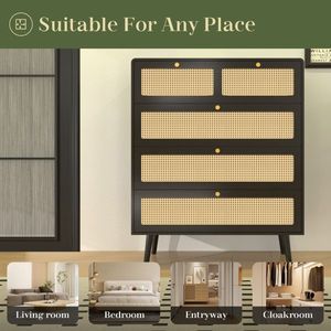 Wooden Dresser Storage Chest of Drawers - Product Image 2