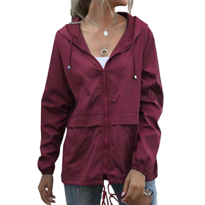 Veste coupe-vent pour femme entièrement personnalisée, couleur unie, fermeture éclair, dernier design, veste coupe-vent chaude pour l'hiver - Product Image 1