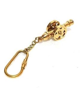 Porte-clés Mini Canon en Laiton Doré Vintage pour Sac, Vélo, Clés, Décoration d'Intérieur, Cadeau - Product Image 4