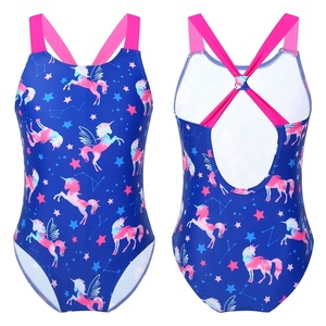 Traje de Baño de Una Pieza para Niñas de 4 a 16 Años, Fabricante de Trajes de Baño para Playa, Piscina, Entrenamiento de Natación, Diseño Personalizado con Logotipo - Product Image 2