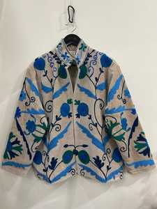 Veste en velours brodée à la main pour les amoureuses de la mode bohème, motif floral, style bohème ethnique, manteau d'hiver pour femmes - Product Image 5